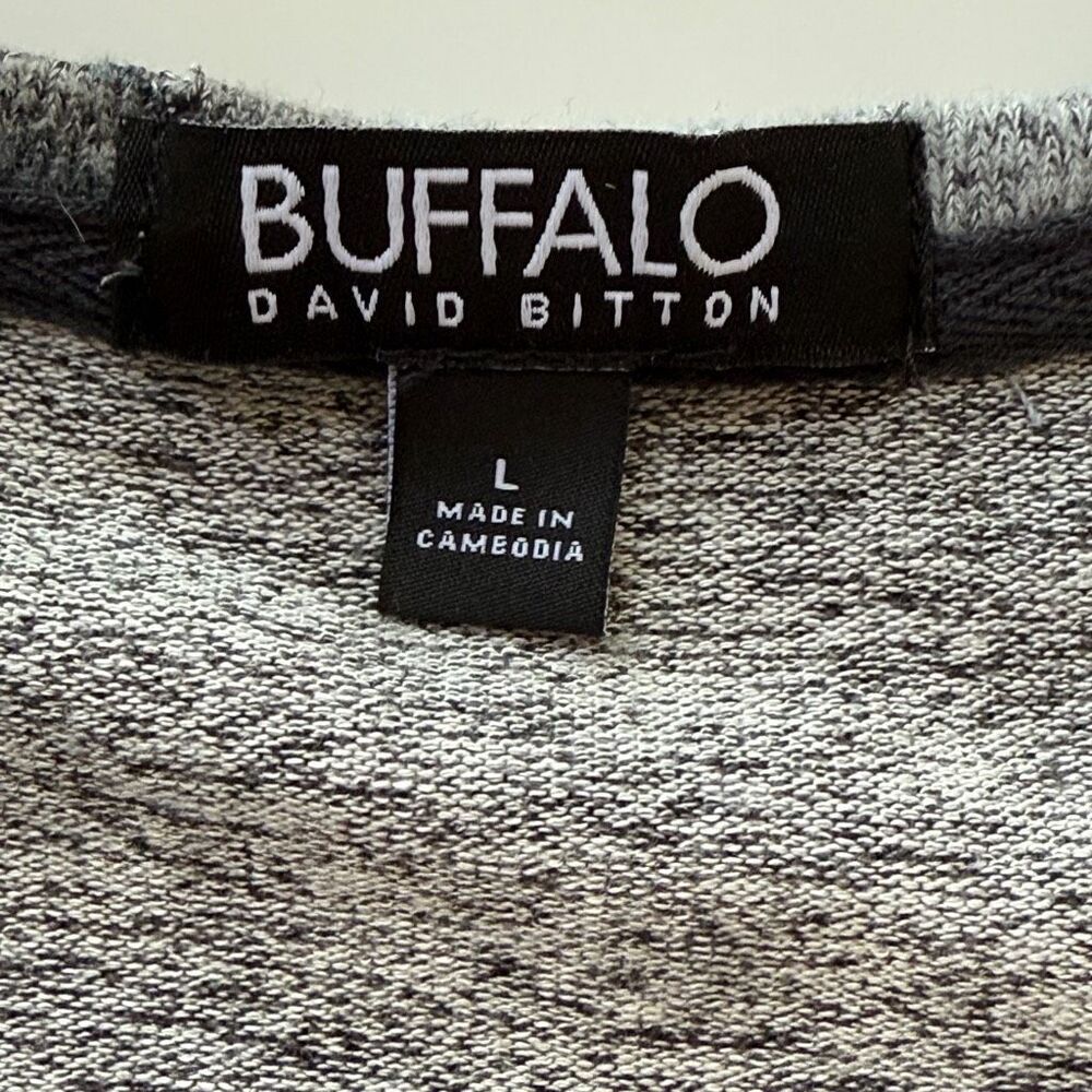 Buffalo by David Britton Gray Camo, Crew Neck, Relaxed Fit Pullover, L‎ - Picture 7 of 8